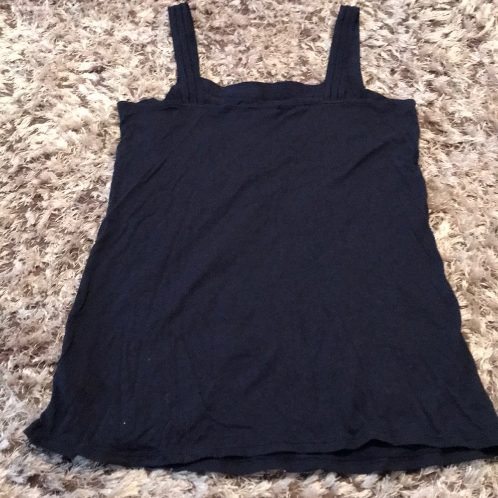 Express Navy Ruffle Tank - Picture 4 of 6